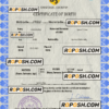 flow universal birth certificate PSD template, fully editable