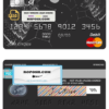 galaxy wolf universal multipurpose bank mastercard debit credit card template in PSD format, fully editable