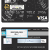galaxy wolf universal multipurpose bank visa electron credit card template in PSD format, fully editable