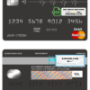 icon abstract universal multipurpose bank visa credit card template in PSD format, fully editable