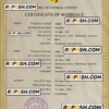 instict universal marriage certificate PSD template, fully editable scan effect