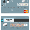 king lamp universal multipurpose bank mastercard debit credit card template in PSD format, fully editable