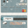 king lamp universal multipurpose bank mastercard debit credit card template in PSD format, fully editable