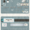 king lamp universal multipurpose bank visa credit card template in PSD format, fully editable