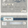 lucky fish universal multipurpose bank visa credit card template in PSD format, fully editable