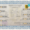 made universal birth certificate PSD template, completely editable scan effect