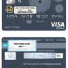 mandala dream universal multipurpose bank visa electron credit card template in PSD format, fully editable