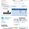 motion water universal multipurpose utility bill template in Word format