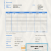 universal bank statement template in Word format scan effect
