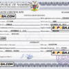 of deluxe vital record death certificate universal PSD template
