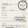 yellow refresh universal multipurpose invoice template in Word and PDF format, fully editable scan effect