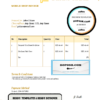 hunt brush universal multipurpose invoice template in Word and PDF format, fully editable