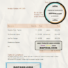 well support universal multipurpose invoice template in Word and PDF format, fully editable scan effect
