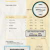 retro frame universal multipurpose invoice template in Word and PDF format, fully editable