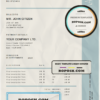 bright easier universal multipurpose invoice template in Word and PDF format, fully editable