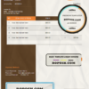 orange matter universal multipurpose invoice template in Word and PDF format, fully editable