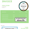 sunset leaf universal multipurpose invoice template in Word and PDF format, fully editable