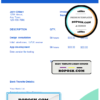 swarming blue universal multipurpose invoice template in Word and PDF format, fully editable