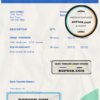 swarming blue universal multipurpose invoice template in Word and PDF format, fully editable scan effect