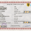 rave vital record death certificate universal PSD template scan effect