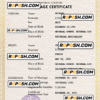 refined universal marriage certificate PSD template, fully editable