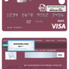 roundara universal multipurpose bank visa credit card template in PSD format, fully editable