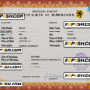 sentiment marriage certificate PSD template, fully editable