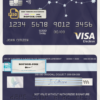 starline astrology universal multipurpose bank visa electron credit card template in PSD format, fully editable scan effect