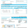sun system universal multipurpose utility bill template in Word format