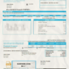 sun system universal multipurpose utility bill template in Word format scan effect