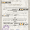 sustaine solution vital record death certificate universal PSD template scan effect