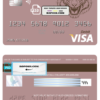 tigarara universal multipurpose bank visa credit card template in PSD format, fully editable