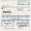 water system universal multipurpose utility bill template in Word format scan effect