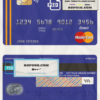 yellowdo universal multipurpose bank mastercard debit credit card template in PSD format, fully editable