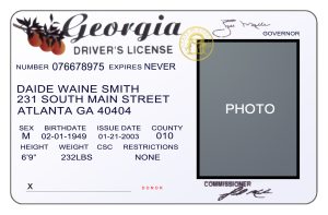 Georgia Driver License PSD Template
