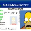 Massachusetts Driver License Free Template