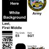 US Military ID Template in Free PSD Format