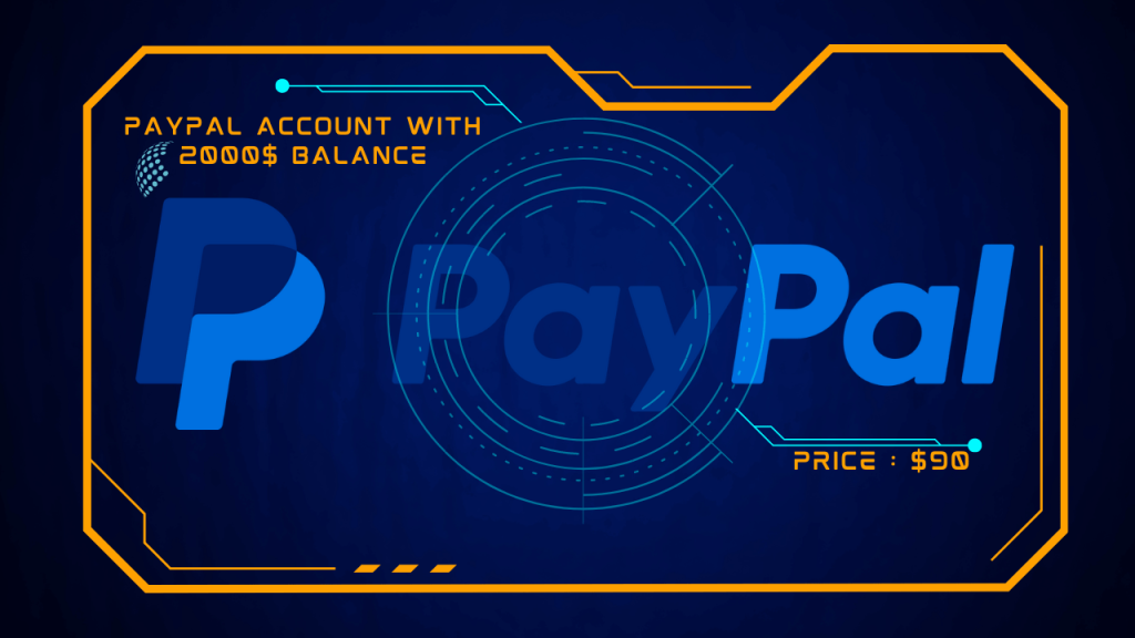 Pay $90 to get a verified PayPal account with $2,000 in balance