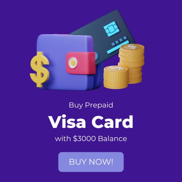 Buy Visa Prepaid Card with 3000 Balance