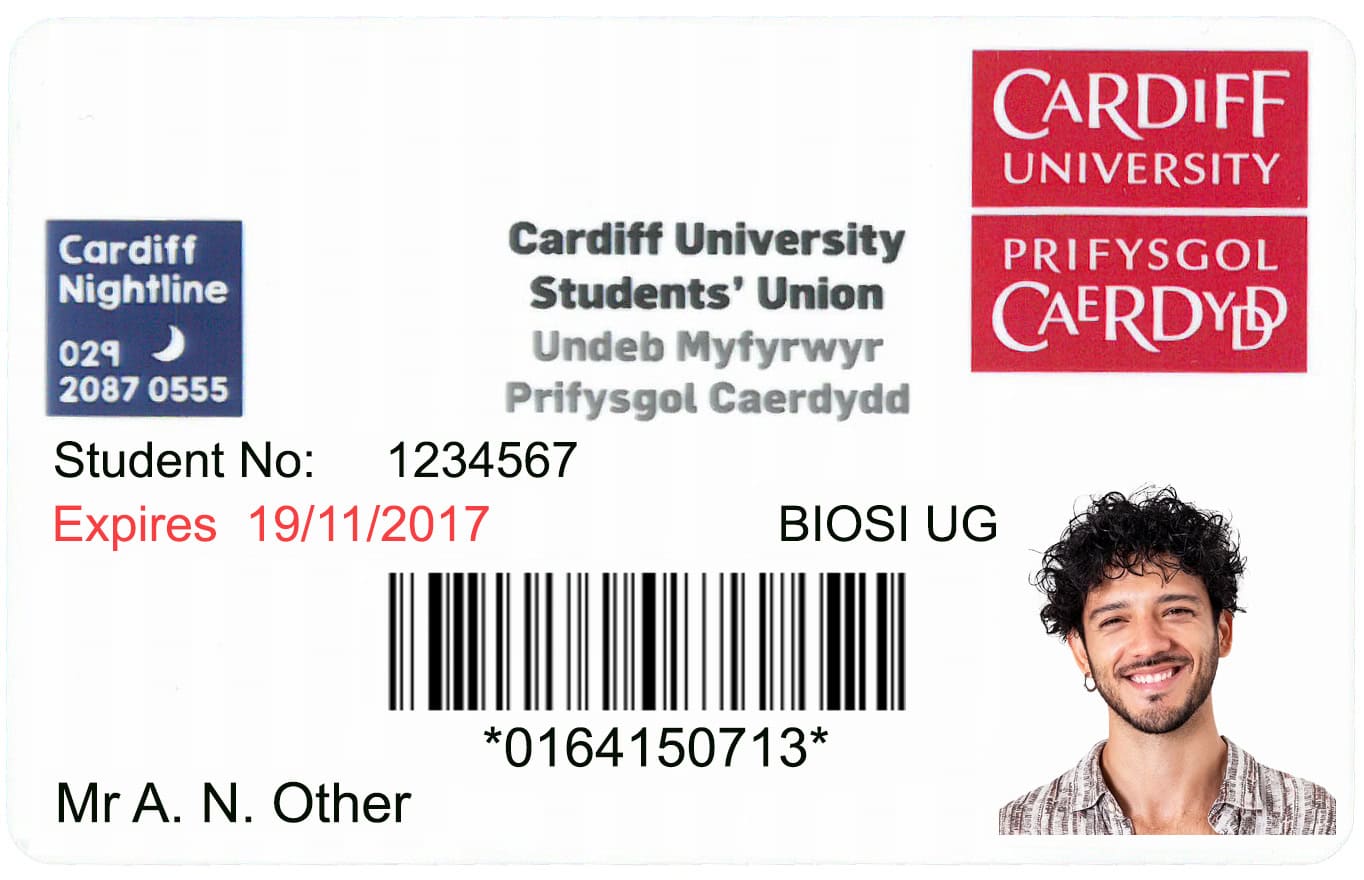 Create Cardiff University Student ID Cards with Fillable PSD Templates