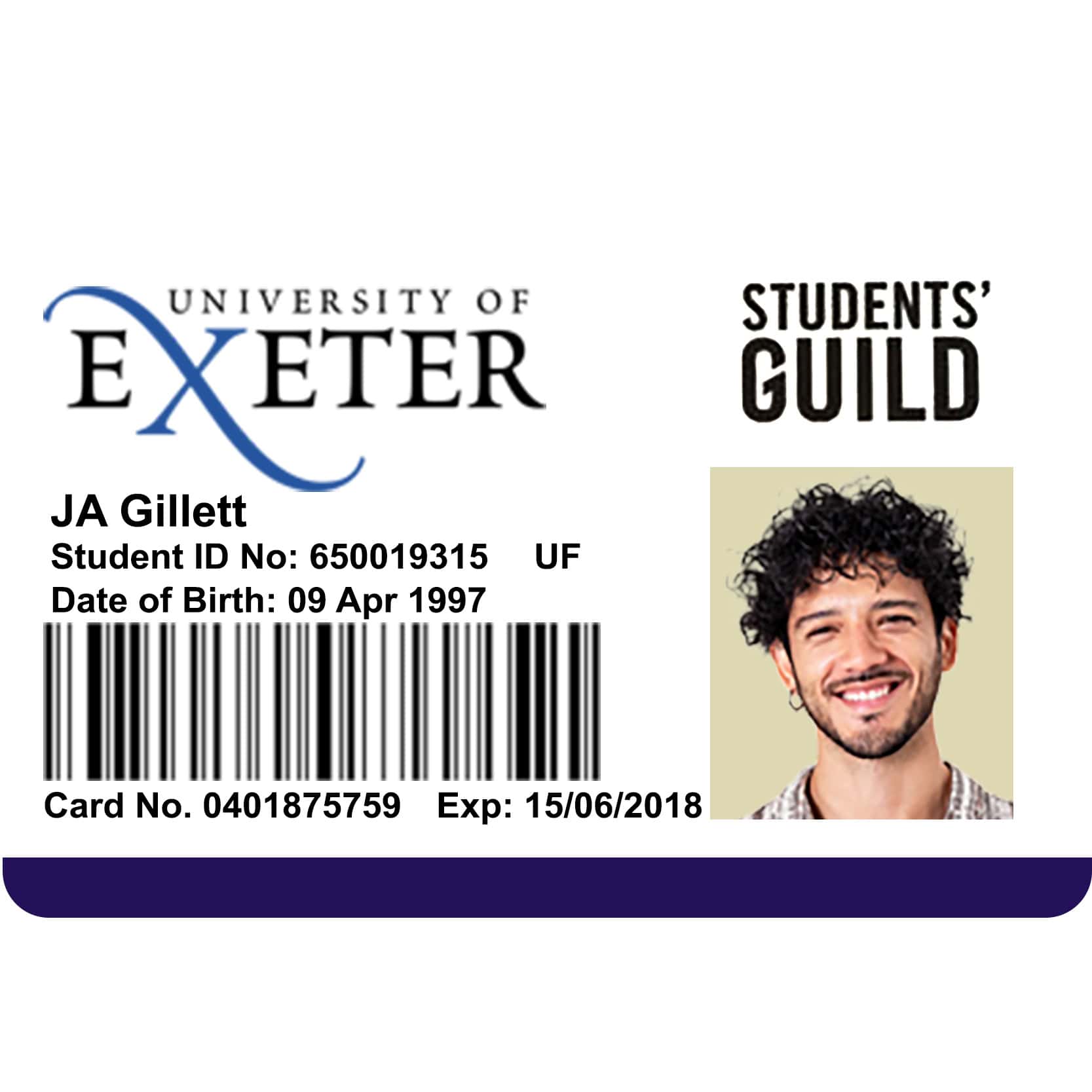 Create University of Exeter Student ID Cards with Fillable PSD Templates