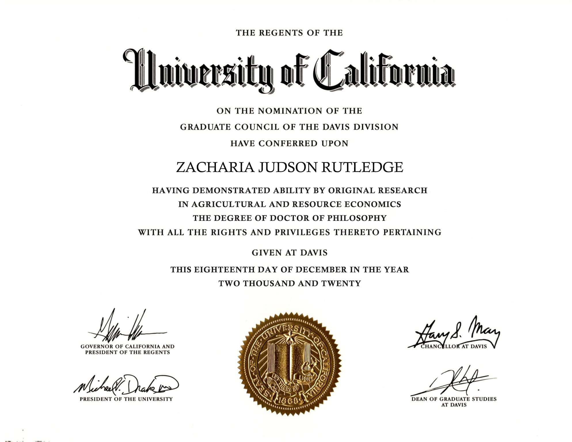 Authentic-Looking Editable certificate from UCLA University