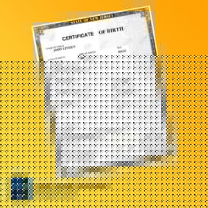 New Jersey birth certificate word and pdf template