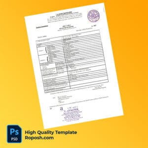 Srilanka birth certificate word and pdf template