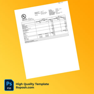UL LLC pay check word and pdf template