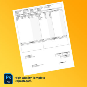 Ampler Burgers earning statement word and pdf template
