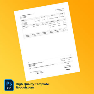 Arrow Workforce Solutions earning statement word and pdf template