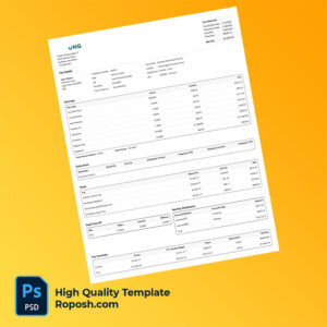 Dewpoint Mechanical earning statement word and pdf template