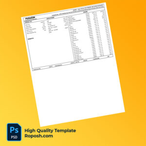 Fusion Integrated Service Cooperative earning statement word and pdf template