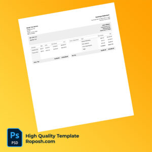 Handy Tree Service earning statement word and pdf template